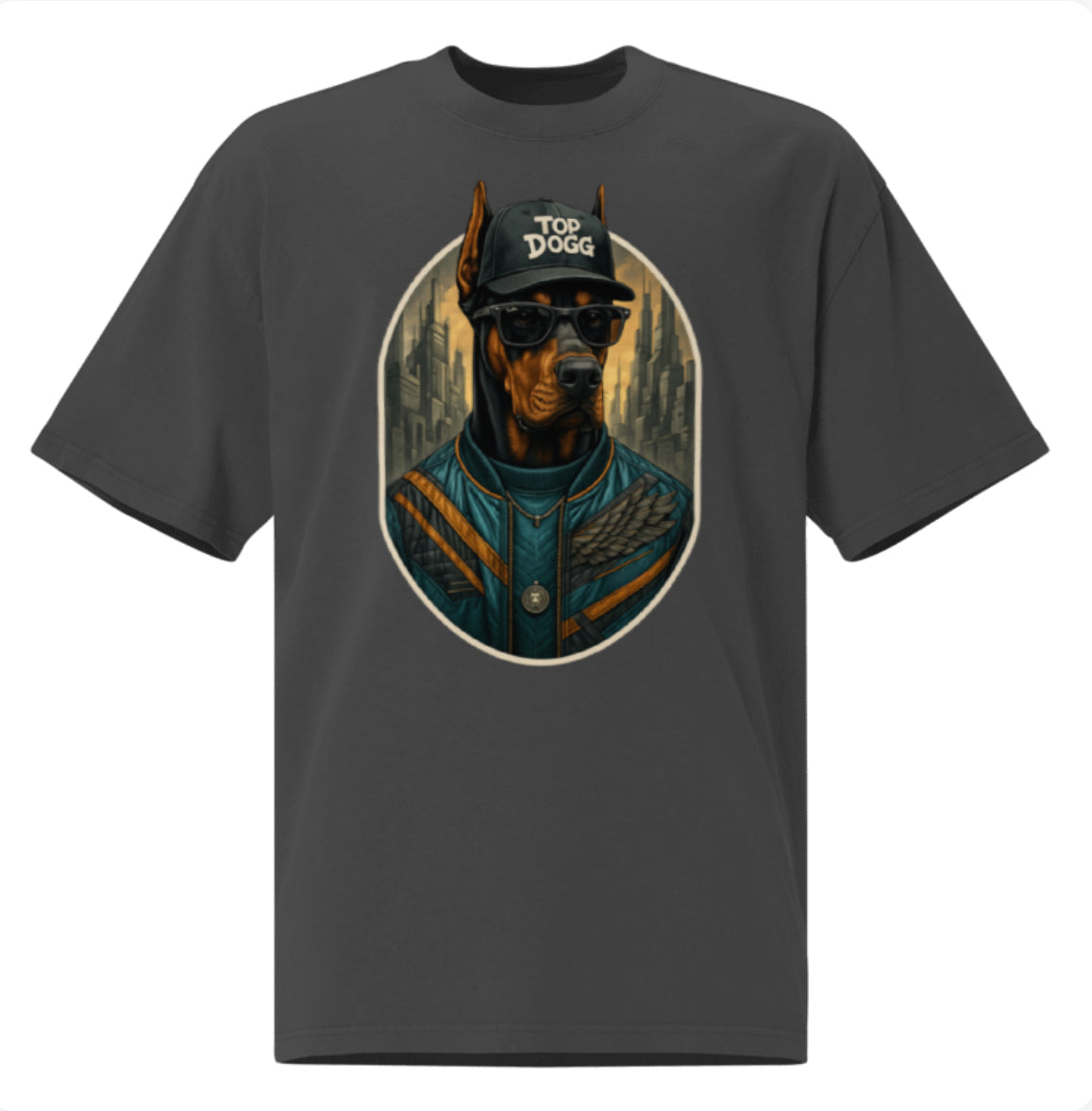 Cool Doberman – Limited Edition Drop Shoulder Tee - Top Dogg Brand