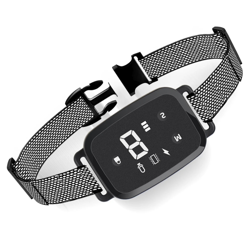 Smart Anti Barking Dog Collar – HD Display, Waterproof, Rechargeable | Sound, Vibration & Shock Modes - Top Dogg Brand