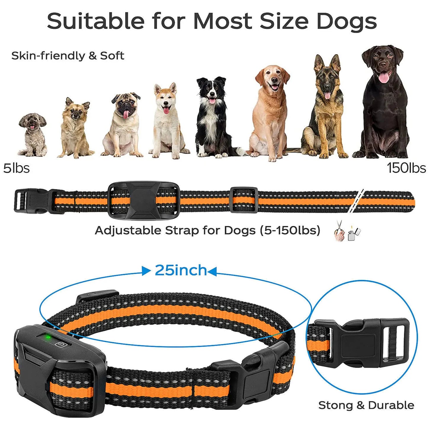 3300Ft Electric Dog Training Collar – Remote Control - Top Dogg Brand