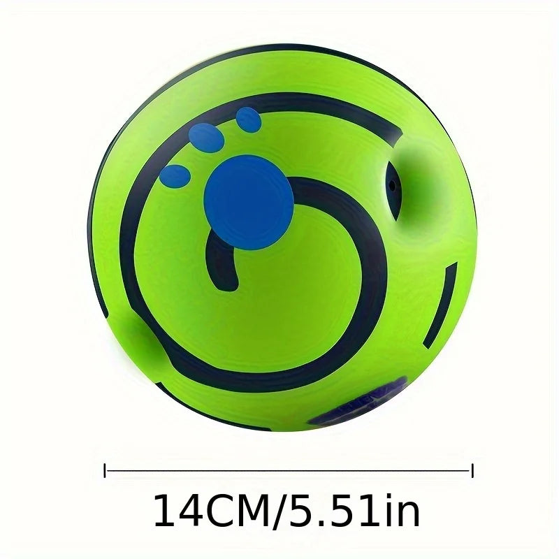 Squeaky Giggle Wobble Ball – Durable, Interactive Chew Toy with Funny Sounds for All Dog Breeds - Top Dogg Brand
