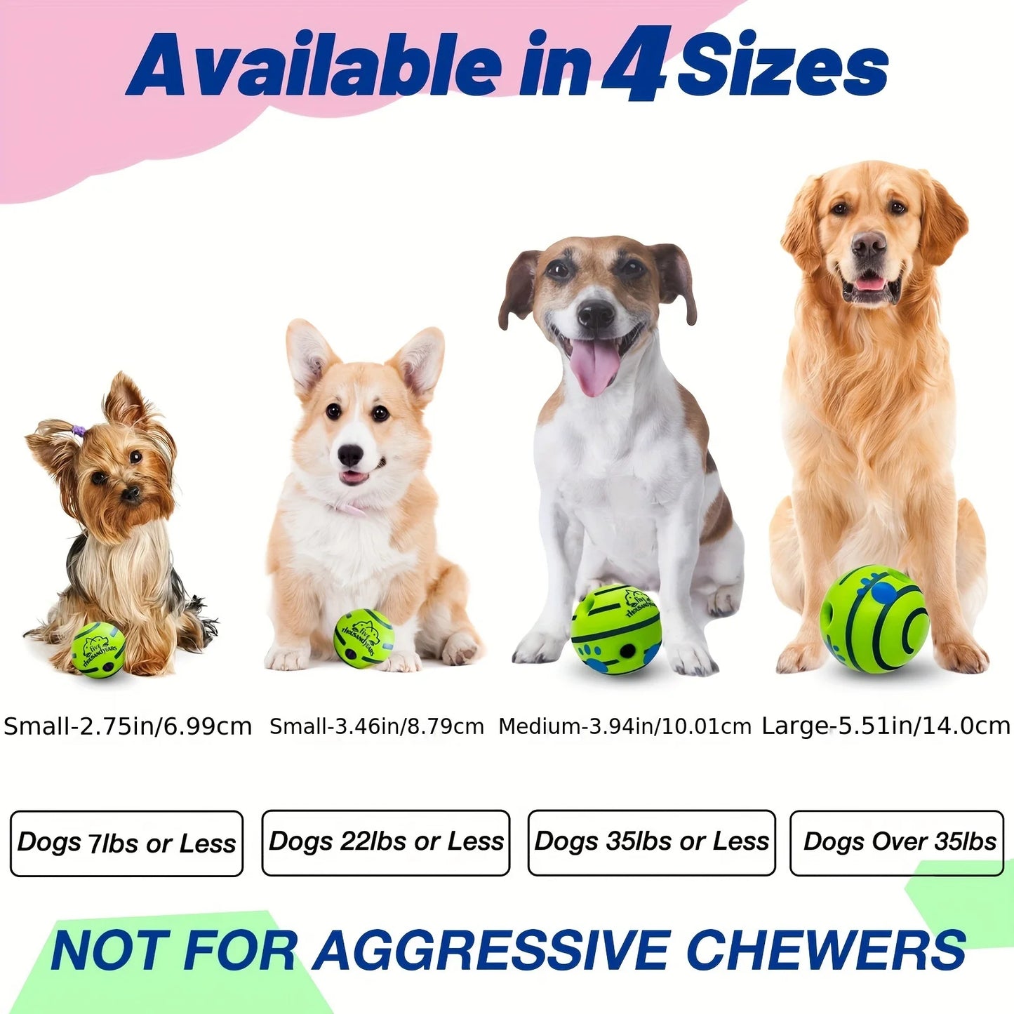 Squeaky Giggle Wobble Ball – Durable, Interactive Chew Toy with Funny Sounds for All Dog Breeds - Top Dogg Brand