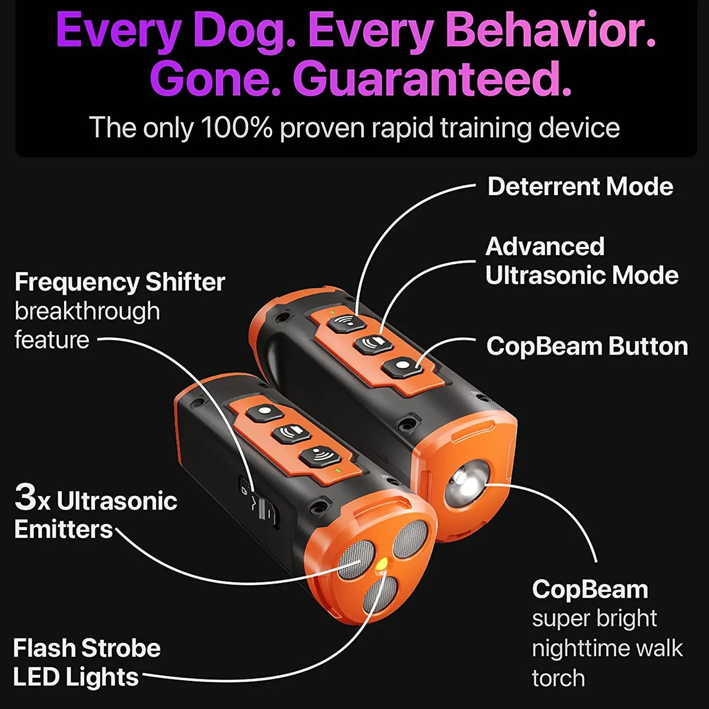 Ultrasonic Dog Repeller & Training Device - Top Dogg Brand
