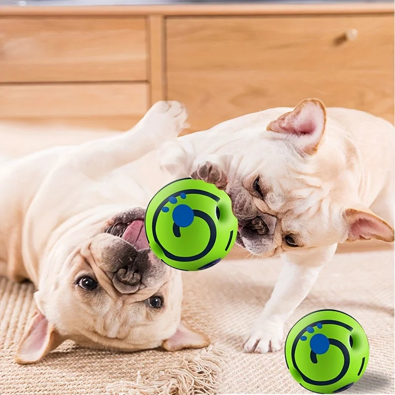 Squeaky Giggle Wobble Ball – Durable, Interactive Chew Toy with Funny Sounds for All Dog Breeds - Top Dogg Brand