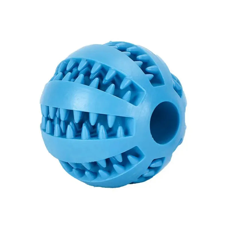Natural Rubber Dog Chew Toy – 5cm Treat Dispensing Ball for Dental Cleaning & Interactive Play - Top Dogg Brand