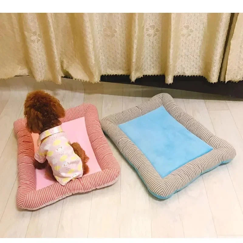 Cooling Pad Bed for Dogs & Cats – Ice Silk Summer Mat - Top Dogg Brand