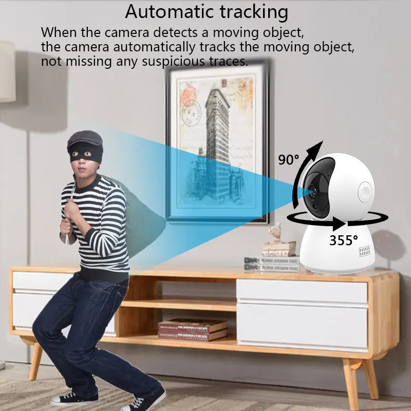 1080P Tuya Smart Mini WiFi Indoor IP Camera – Auto Tracking, Two-Way Audio, Night Vision - Top Dogg Brand