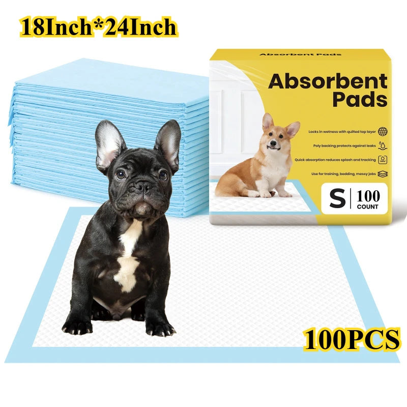 100/50/40PCS Super Absorbent Dog Pee Pads – Leak-Proof, - Top Dogg Brand