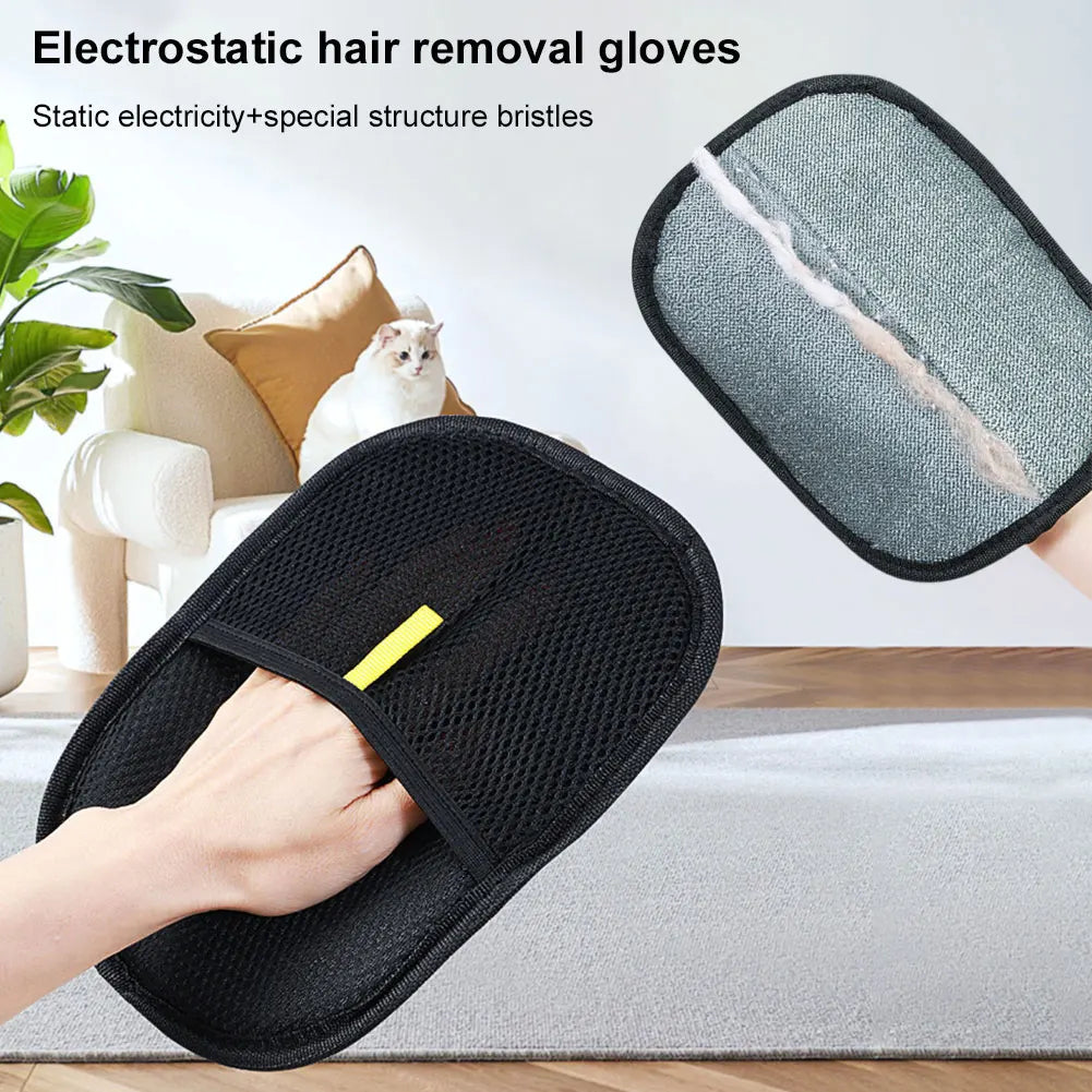 Deshedding Pet Grooming Gloves – Hair Remover Glove for Dogs, Cats - Top Dogg Brand
