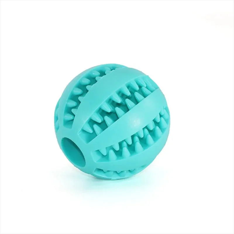 Natural Rubber Dog Chew Toy – 5cm Treat Dispensing Ball for Dental Cleaning & Interactive Play - Top Dogg Brand