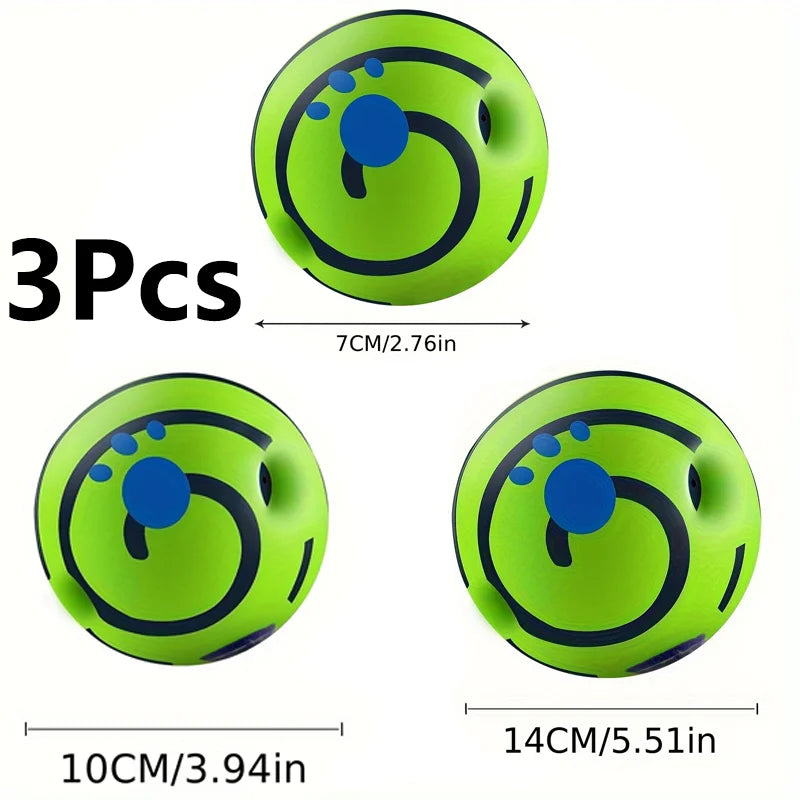 Squeaky Giggle Wobble Ball – Durable, Interactive Chew Toy with Funny Sounds for All Dog Breeds - Top Dogg Brand