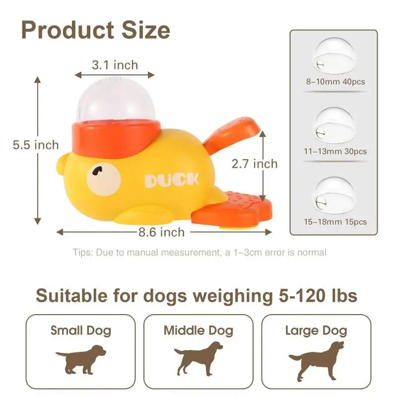 SnackDuck -Dog Puzzle Feeder interactive Dog Feeder Toy - Top Dogg Brand