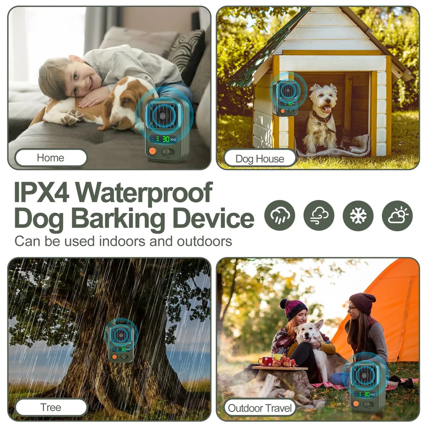 Rechargeable Anti Barking Device – 3 Mode Ultrasonic Dog Bark Deterrent - Top Dogg Brand