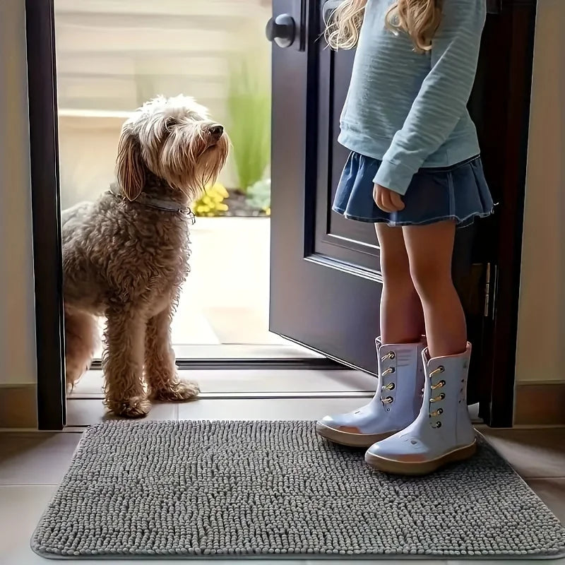 Ultra-Absorbent Muddy Paw Dog Mat – Quick-Dry, Non-Slip, Washable - Top Dogg Brand