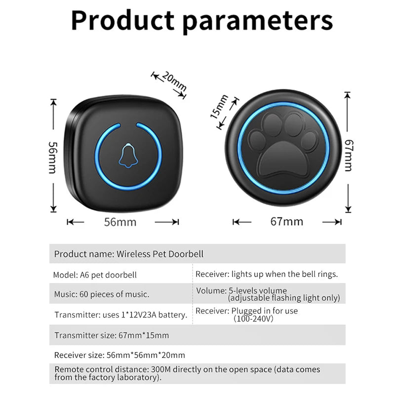 Pet Touch Doorbell - Top Dogg Brand