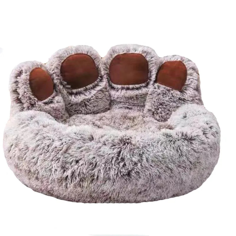 Fluffy Plush Dog Bed – Ultra-Soft Round Pet Sofa for Small to Large Dogs & Cats - Top Dogg Brand