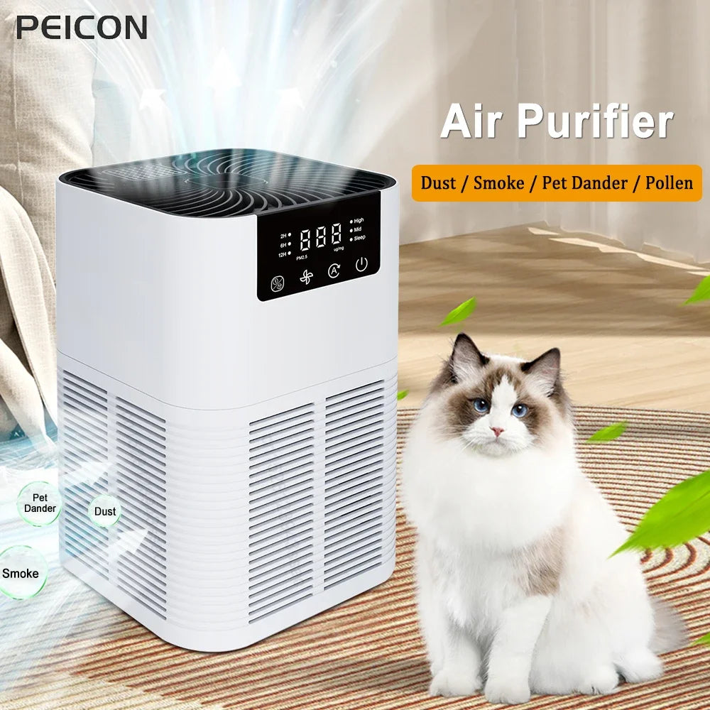 Portable HEPA Air Purifier – Desktop Air Cleaner for Allergies, Pet Hair, Smokers - Top Dogg Brand