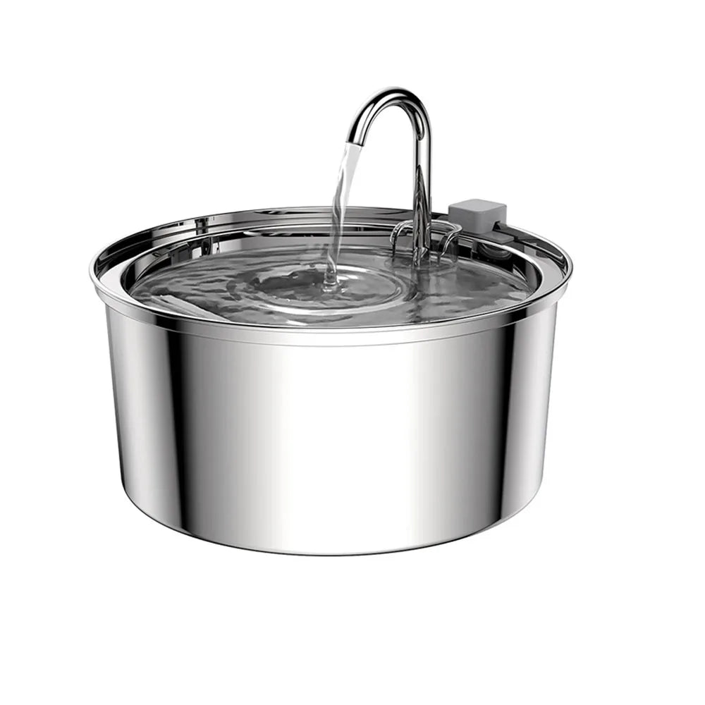 3L Automatic Stainless Steel Pet Water Fountain - Top Dogg Brand