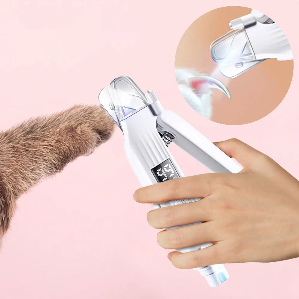 2-in-1 Electric Pet Nail Trimmer & Grinder with LED Lights - Top Dogg Brand