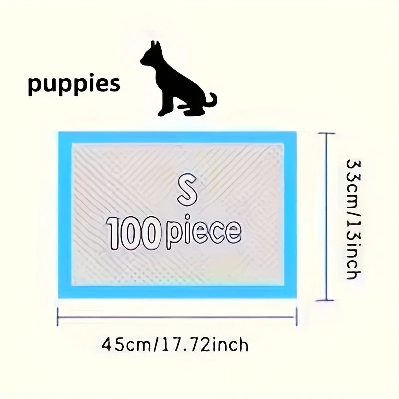 100-Pack 17.7"x13" Disposable Dog Training Pads – 6-Layer Super Absorbent Puppy Pee Pads - Top Dogg Brand