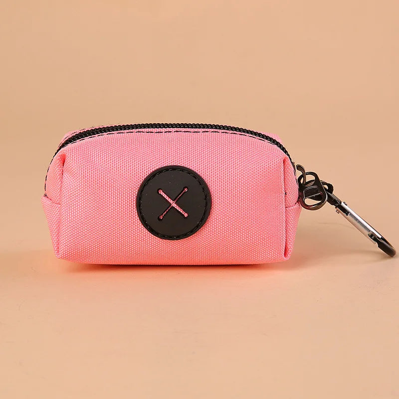 Canvas Dog Poop Bag Holder, Outdoor Pet Waste Bag Dispenser with Carabiner Clip, Animal Waste Collection Pouch - Top Dogg Brand