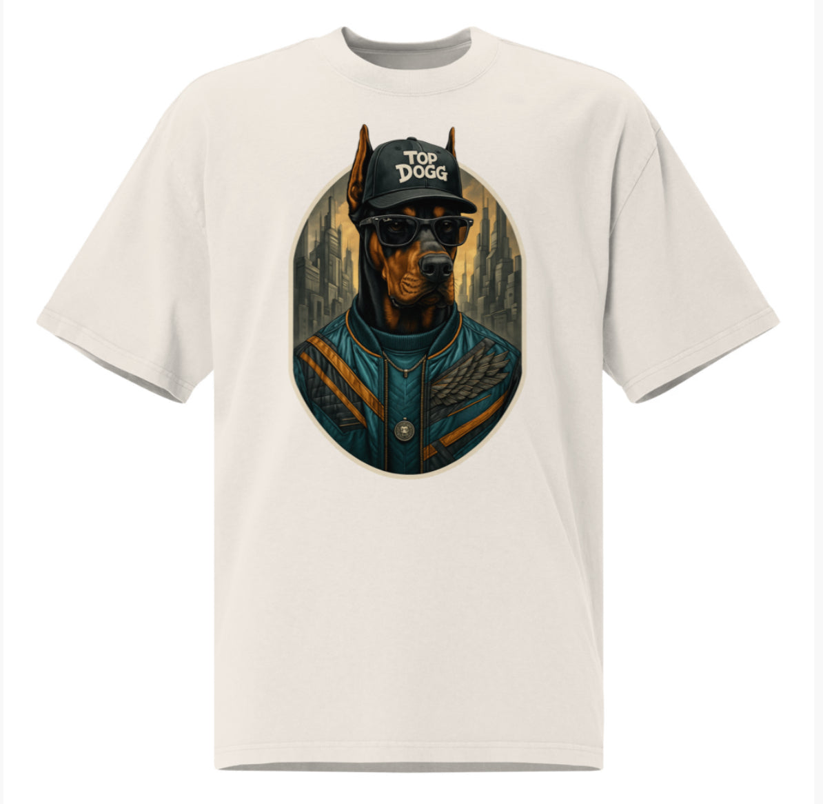 Cool Doberman – Limited Edition Drop Shoulder Tee - Top Dogg Brand