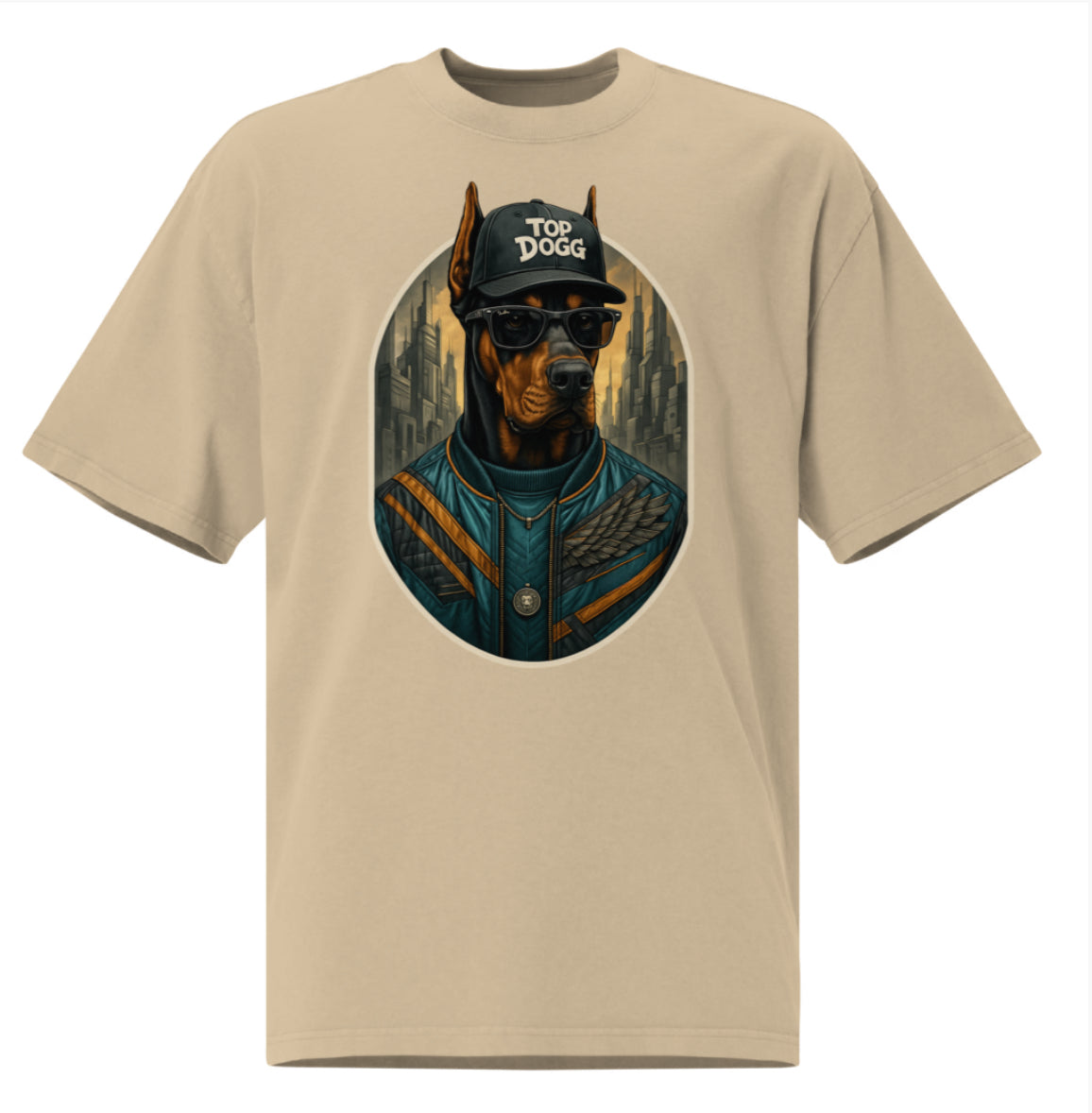 Cool Doberman – Limited Edition Drop Shoulder Tee - Top Dogg Brand