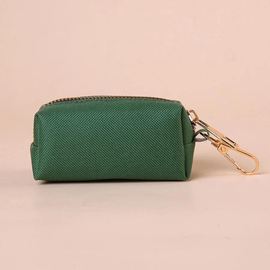 Canvas Dog Poop Bag Holder, Outdoor Pet Waste Bag Dispenser with Carabiner Clip, Animal Waste Collection Pouch - Top Dogg Brand