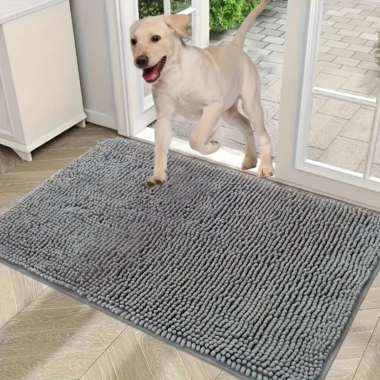 Ultra-Absorbent Muddy Paw Dog Mat – Quick-Dry, Non-Slip, Washable - Top Dogg Brand