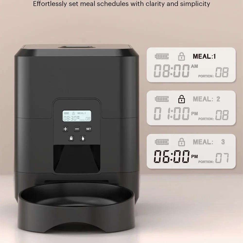 Smart Automatic Pet Feeder – Timed Food Dispenser for Cats & Dogs with Portion Control - Top Dogg Brand