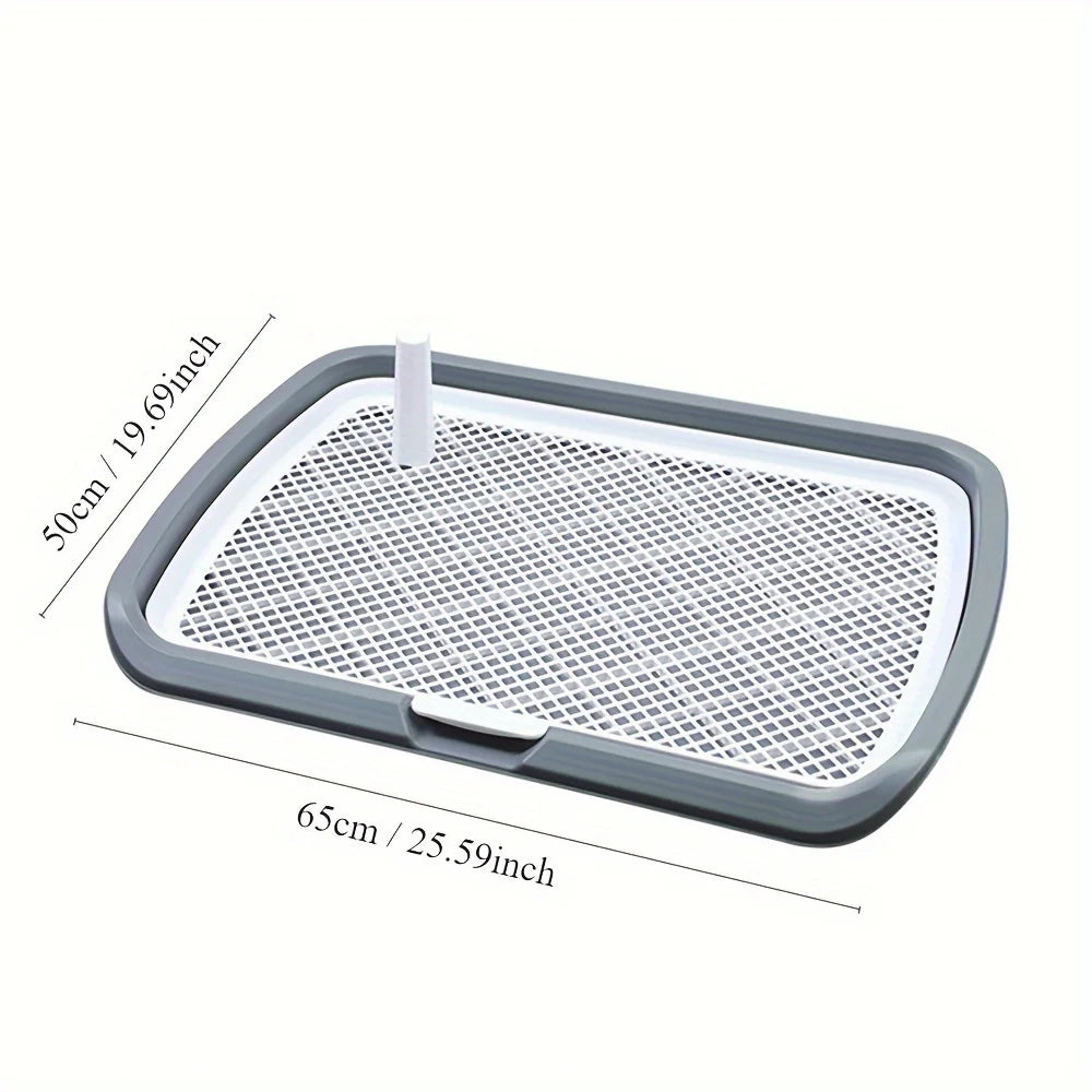Dog Potty Training Toilet – Reusable Plastic Pee Pad Holder with Removable Grid - Top Dogg Brand