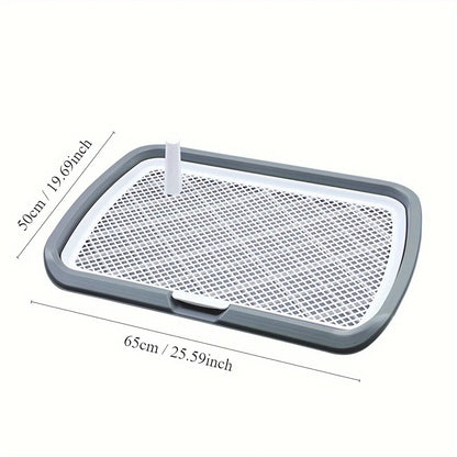 Dog Potty Training Toilet – Reusable Plastic Pee Pad Holder with Removable Grid - Top Dogg Brand