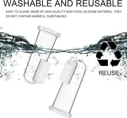 Super Soft Pet Finger Toothbrush Teddy Dog Brush Bad Breath Tartar Teeth Care Tool Dog Cat Cleaning Silicagel Pet Supplies - Top Dogg Brand