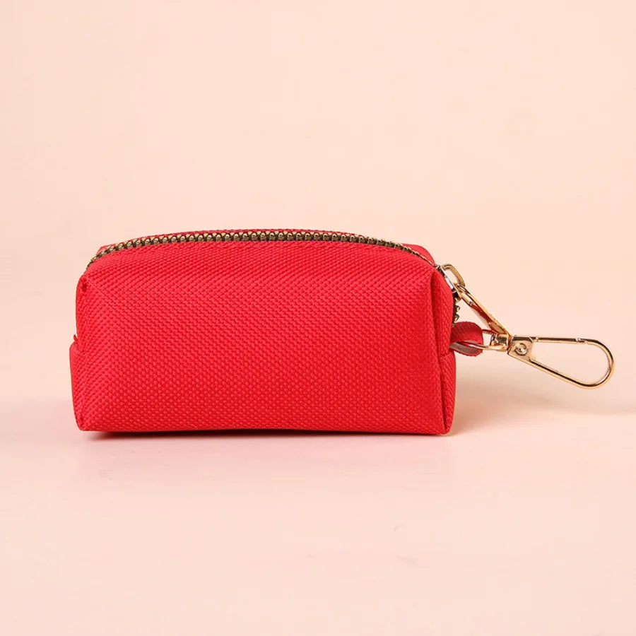 Canvas Dog Poop Bag Holder, Outdoor Pet Waste Bag Dispenser with Carabiner Clip, Animal Waste Collection Pouch - Top Dogg Brand