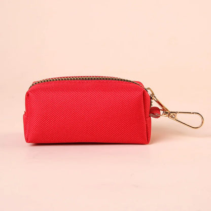 Canvas Dog Poop Bag Holder, Outdoor Pet Waste Bag Dispenser with Carabiner Clip, Animal Waste Collection Pouch - Top Dogg Brand