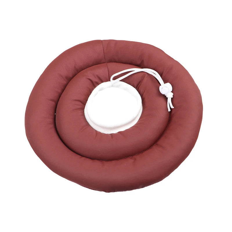 Elizabethan Collar For Dogs Adjustable Neck Drawstring Waterprof Protective Donut Collar Prevent Biting & Scratching - Top Dogg Brand