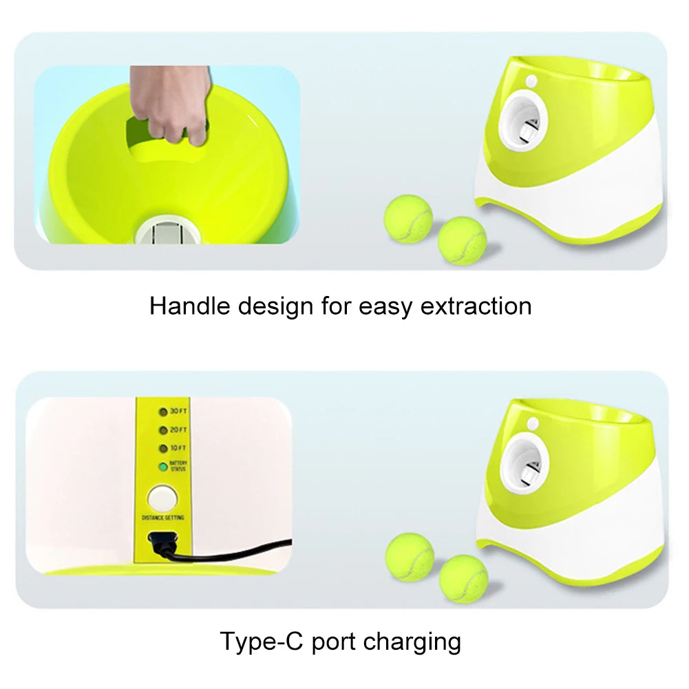 Automatic Dog Ball Launcher – Interactive Tennis Throwing Machine for Dogs - Top Dogg Brand