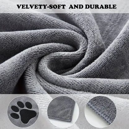 Super Soft Absorbent Microfiber Pet Bath Towel - Top Dogg Brand