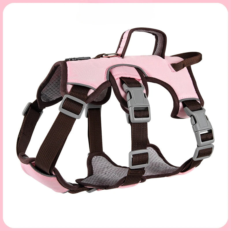 Durable No-Pull Reflective Dog Vest Harness – Anti-Escape Adjustable Harness for Dogs - Top Dogg Brand