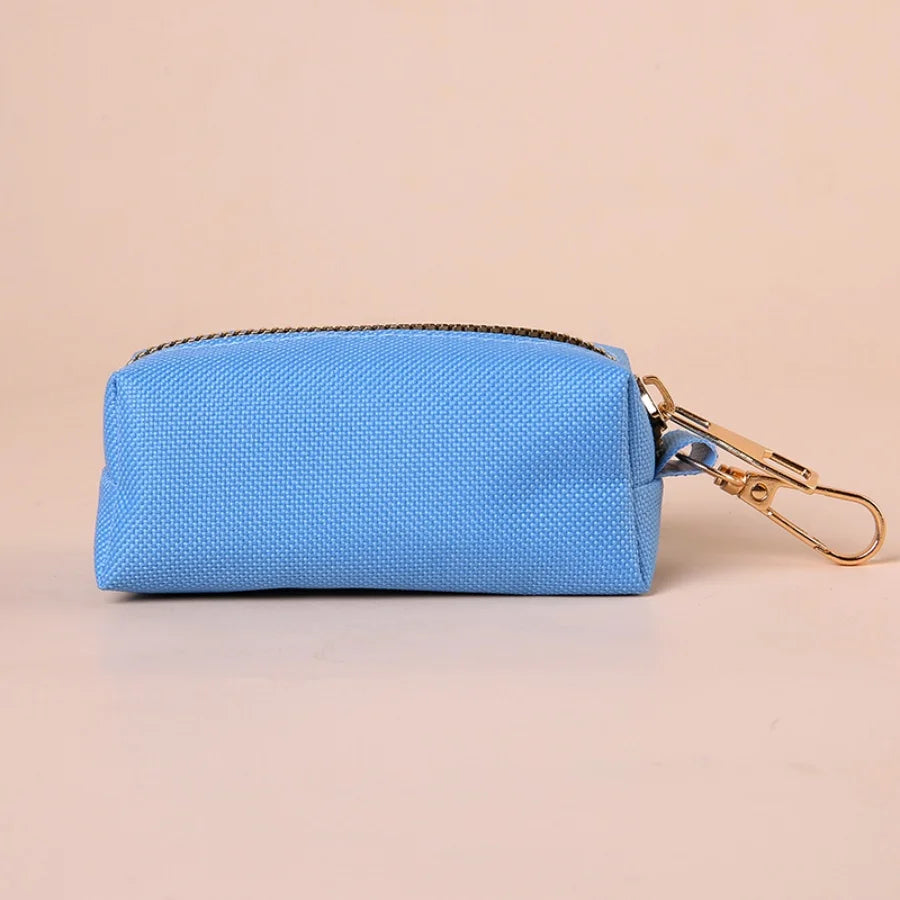 Canvas Dog Poop Bag Holder, Outdoor Pet Waste Bag Dispenser with Carabiner Clip, Animal Waste Collection Pouch - Top Dogg Brand