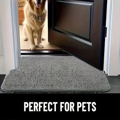 Ultra-Absorbent Muddy Paw Dog Mat – Quick-Dry, Non-Slip, Washable - Top Dogg Brand