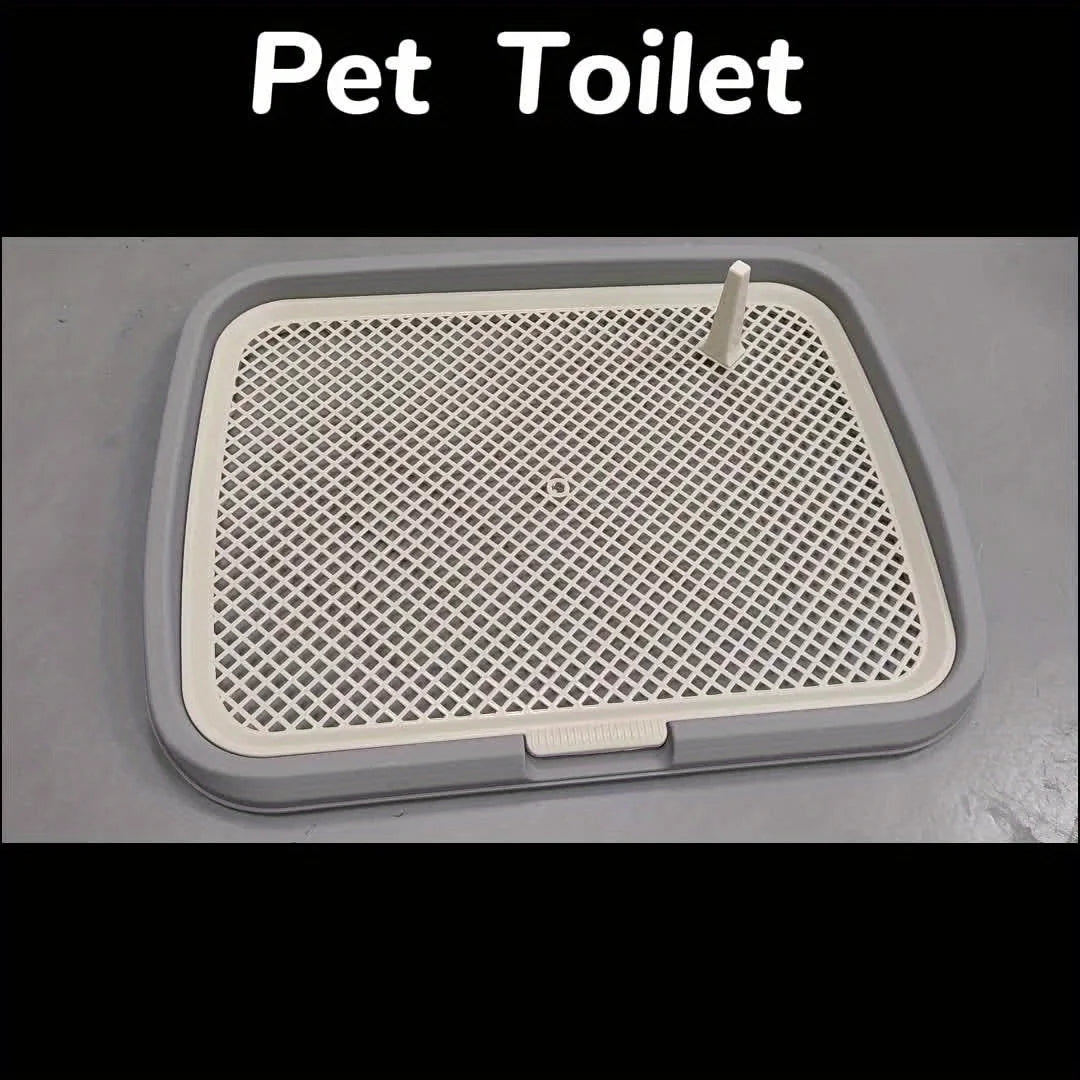 Dog Potty Training Toilet – Reusable Plastic Pee Pad Holder with Removable Grid - Top Dogg Brand