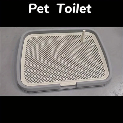 Dog Potty Training Toilet – Reusable Plastic Pee Pad Holder with Removable Grid - Top Dogg Brand
