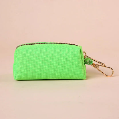 Canvas Dog Poop Bag Holder, Outdoor Pet Waste Bag Dispenser with Carabiner Clip, Animal Waste Collection Pouch - Top Dogg Brand