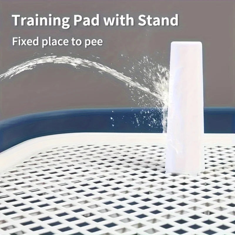 Dog Potty Training Toilet – Reusable Plastic Pee Pad Holder with Removable Grid - Top Dogg Brand