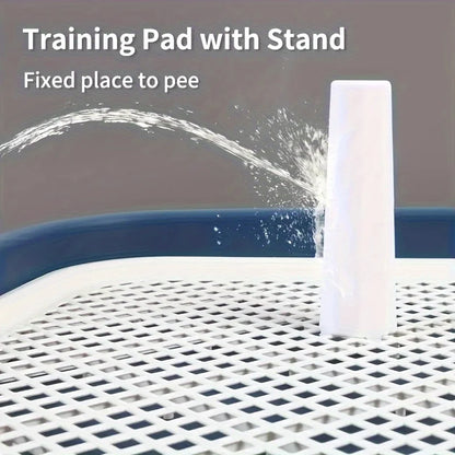 Dog Potty Training Toilet – Reusable Plastic Pee Pad Holder with Removable Grid - Top Dogg Brand