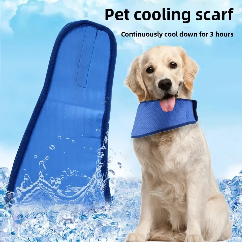 Pet Cooling Scarf for Summer – Reusable Ice Pack Collar for Dogs - Top Dogg Brand