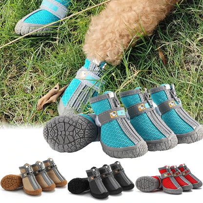 Dog Shoes Non-Slip Soles Thick Plush Protection Paw Pet Shoes Warm For Dog Non-Slip Dog Shoes Breathable Climbing Pets Booties - Top Dogg Brand