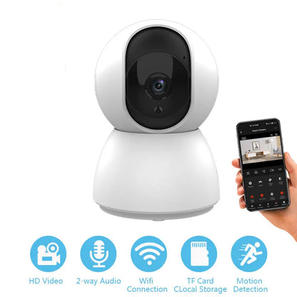 1080P Tuya Smart Mini WiFi Indoor IP Camera – Auto Tracking, Two-Way Audio, Night Vision - Top Dogg Brand