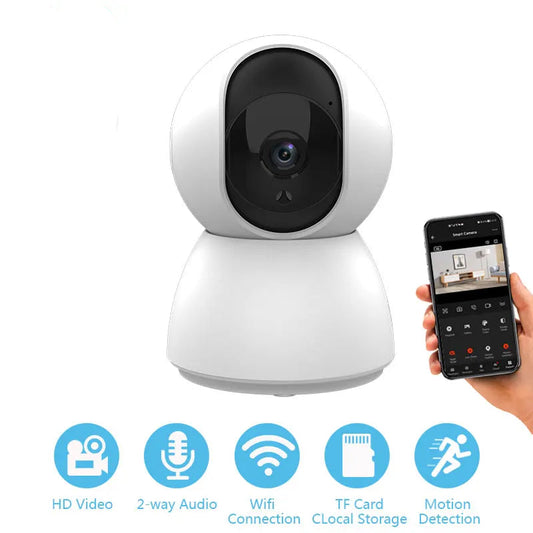 1080P Tuya Smart Mini WiFi Indoor IP Camera – Auto Tracking, Two-Way Audio, Night Vision - Top Dogg Brand