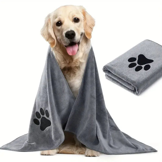 Super Soft Absorbent Microfiber Pet Bath Towel - Top Dogg Brand